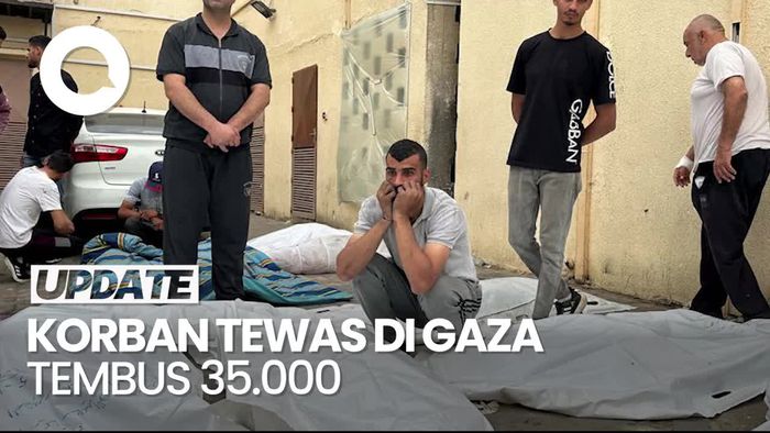 Korban Tewas Serangan Israel di Gaza Tembus 35.000 Orang!