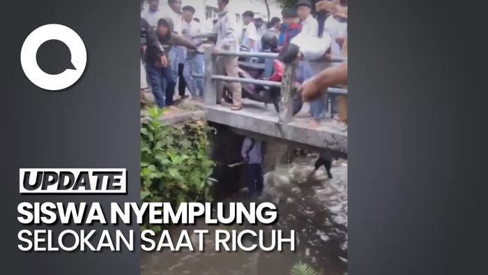Heboh Siswa Nyemplung Selokan saat Ricuh Pelajar di Jogja, Ini Kata Polisi
