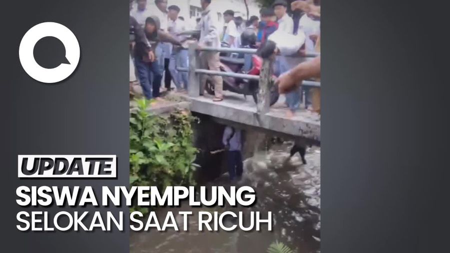 Heboh Siswa Nyemplung Selokan saat Ricuh Pelajar di Jogja, Ini Kata Polisi