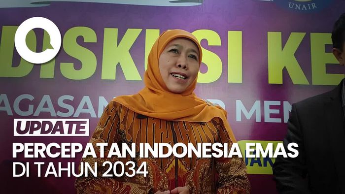 Khofifah: Arahan Jokowi Percepat Indonesia Emas 2045 di Tahun 2034