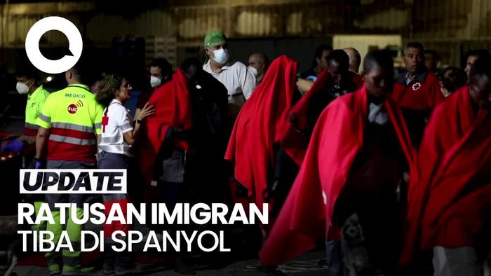 Suasana Spanyol Dibanjiri Ratusan Imigran dari Afrika