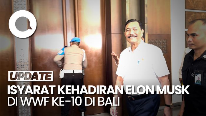 Luhut Sebut Elon Musk Bakal Hadir di WWF ke-10 di Bali