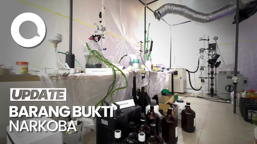 Sederet Barang Bukti Pengungkapan Pabrik Narkotika Rumahan di Bali