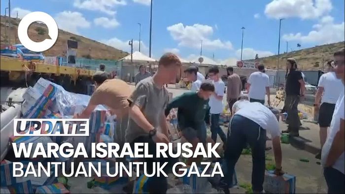 Warga Israel Blokir Bantuan Makanan untuk Gaza, Isinya Dirusak
