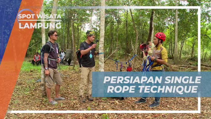 Single Rope, Mengenal Teknik Memanjat Pohon di Lampung