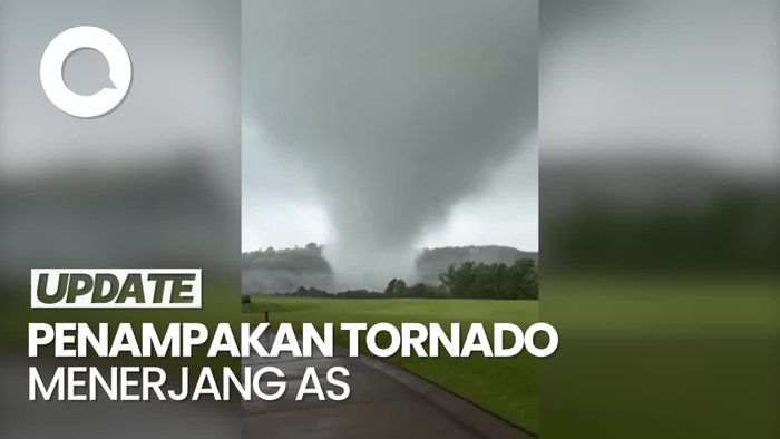 Penampakan Tornado Besar Menerjang Lapangan Golf di Missouri AS