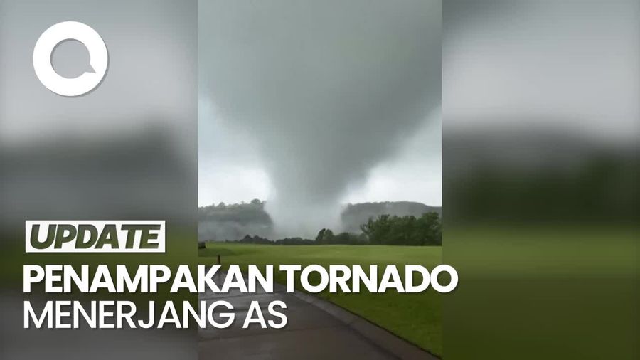 Penampakan Tornado Besar Menerjang Lapangan Golf di Missouri AS