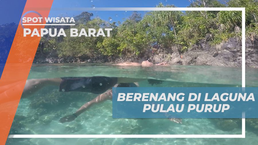 Menikmati Berenang di Laguna Tersembunyi Pulau Purup yang Mempesona, Papua Barat