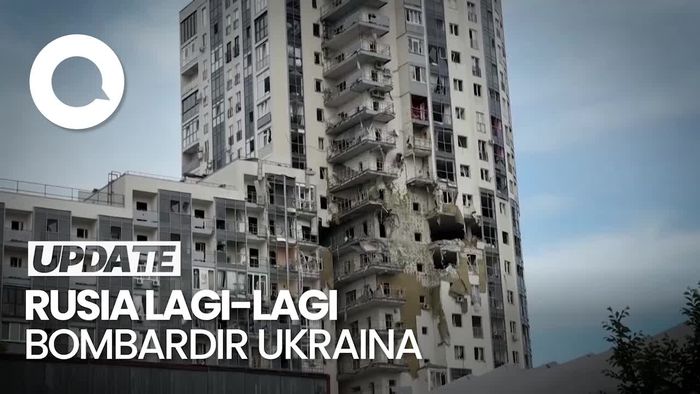 Rudal Rusia Gempur Bangunan di Kharkiv Ukraina, 17 Orang Terluka
