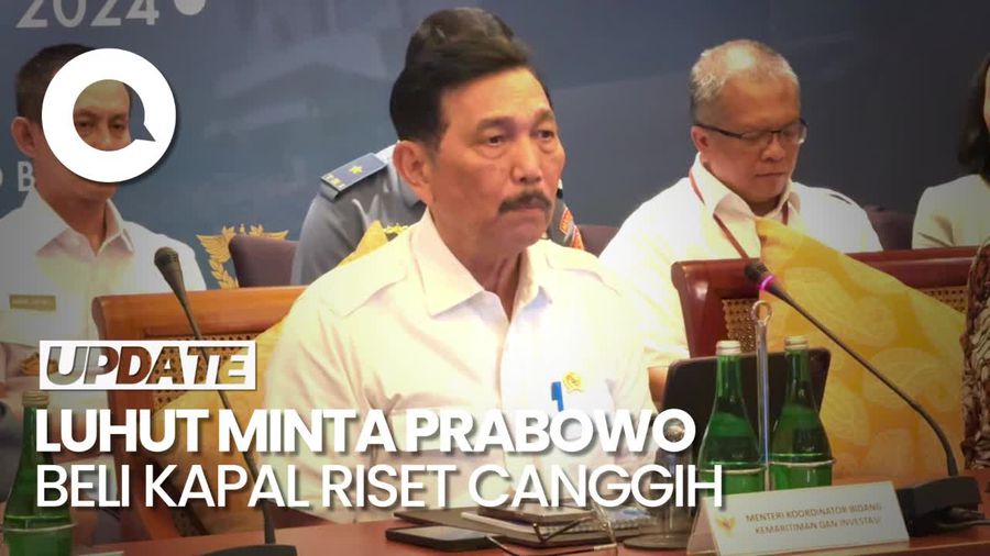 Luhut Kembali Titip Pesan ke Prabowo Agar Beli Kapal Riset Canggih