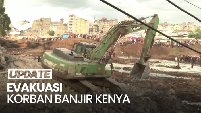 Momen Penghancuran Rumah di Tepi Sungai untuk Evakuasi Korban Banjir Kenya