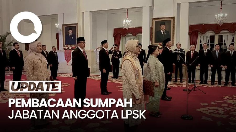Presiden Jokowi Saksikan Sumpah Jabatan 7 Anggota LPSK Periode 2024-2029