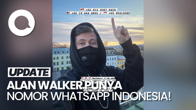 Alan Walker Terima 50 Ribu Pesan Seusai Bagikan Nomor WA di Medsos