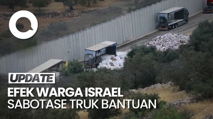 Pengemudi Takut Kirimkan Bantuan ke Gaza Seusai Israel Sabotase Truk