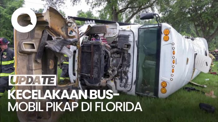 Bus Angkut Petani Terbalik Seusai Tabrak Pikap di Florida, 8 Orang Tewas