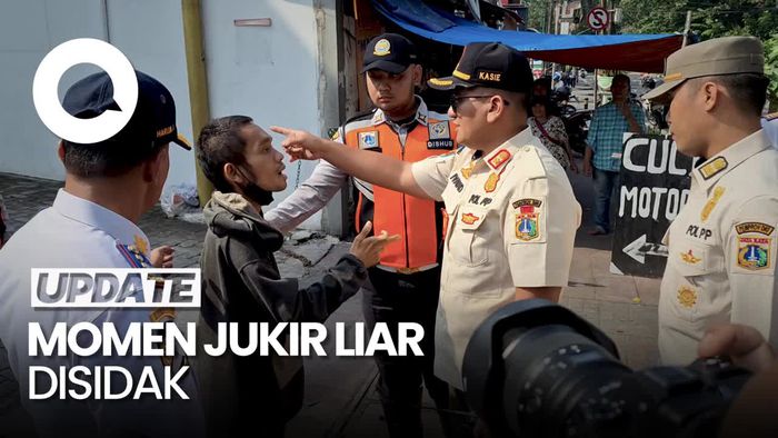 Momen Dishub DKI-Satpol PP Sidak Jukir Liar Minimarket di Jakpus