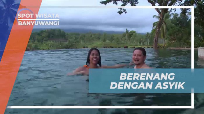 Seru-seruan Berenang di Kolam Penginapan Banyuwangi
