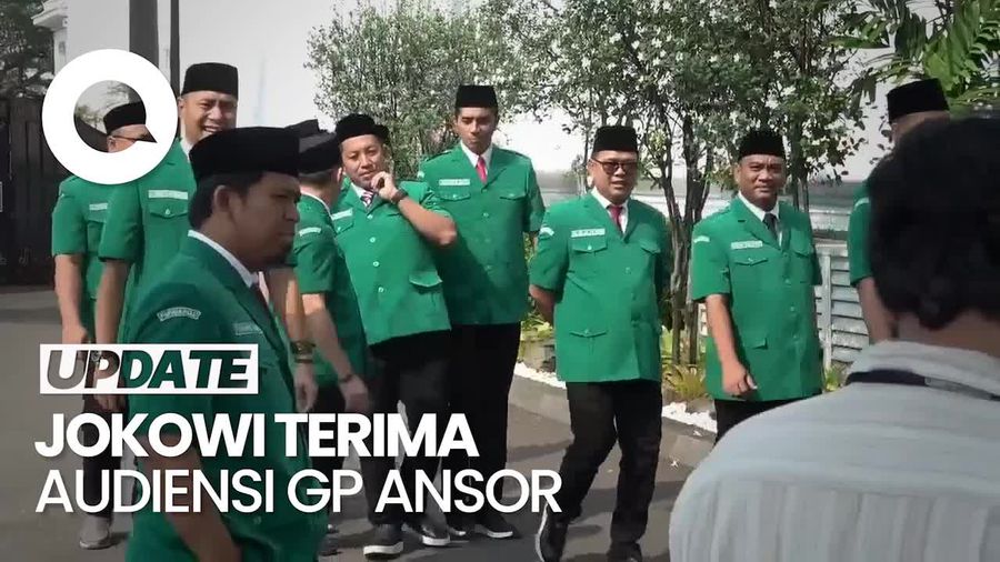  Presiden Jokowi Terima Audiensi Pengurus GP Ansor di Istana, Bahas Apa?