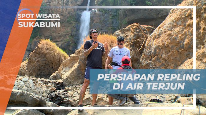 Persiapan Sebelum Seru-seruan Repling di Air Terjun Cimarinjung, Sukabumi
