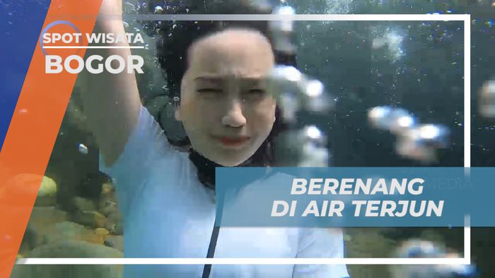 Menikmati Keseruan Berenang di Kolam Alami Curug Cibaliung, Bogor