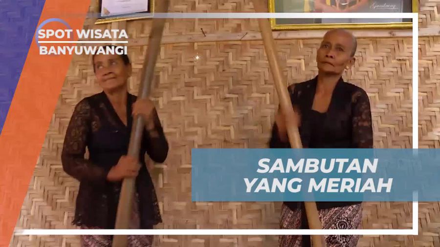 Sambutan Meriah Warga Desa Wisata Osing Kemiren Banyuwangi