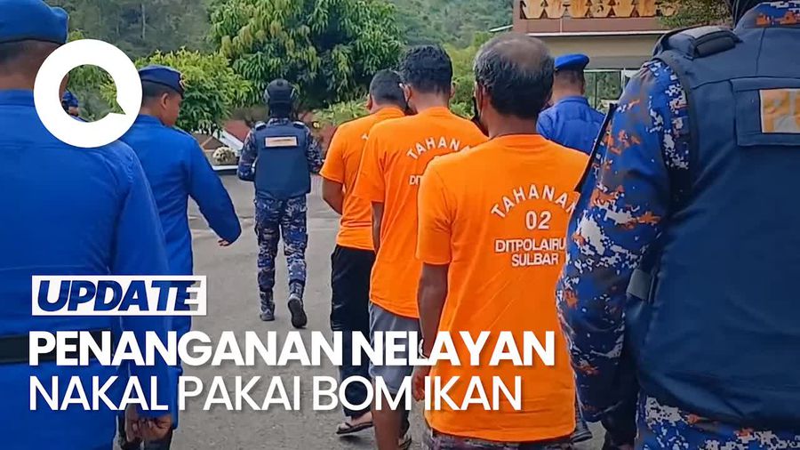 Pakai Bom Ikan di Perairan Sulbar, 3 Nelayan Diamankan Polisi