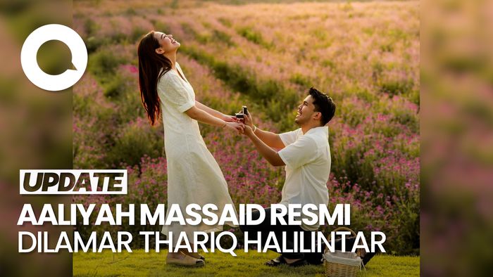 Ekspresi Bahagia Aaliyah Massaid saat Dilamar Thariq Halilintar