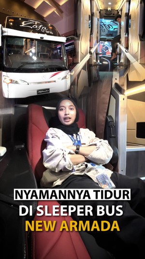Vlog Merasakan Sensasi Tidur di Sleeper Bus Buatan New Armada