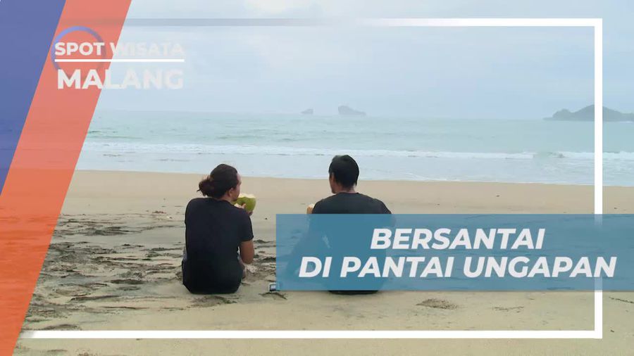 Bersantai Sejenak Menikmati Kesegaran Kelapa Muda di Pantai Ungapan Kota Malang