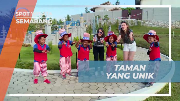 Melihat Miniatur Ikon Berbagai Negara di Taman Unik, Semarang 