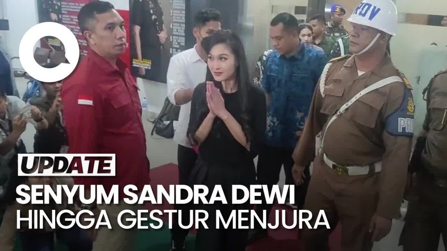 Sederet Gestur Sandra Dewi Setelah Diperiksa Kejagung