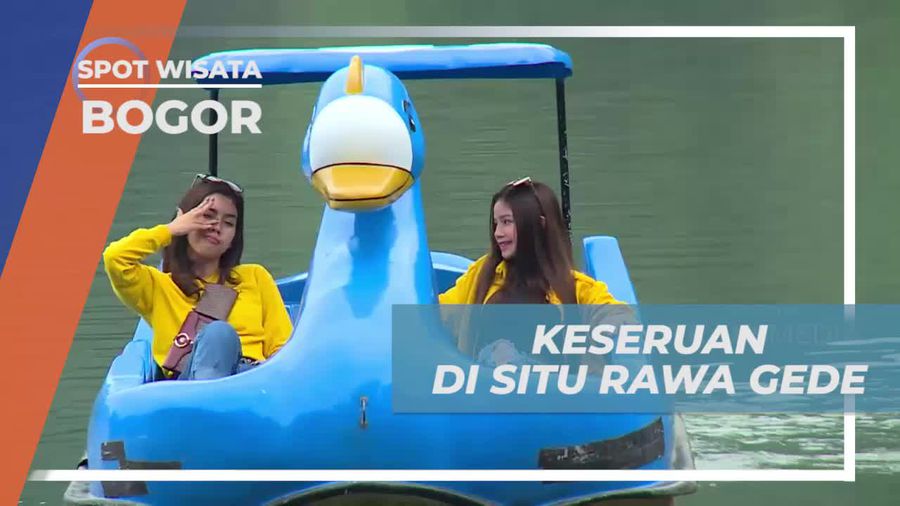 Bermain Perahu Bebek di Situ Rawa Gede Bogor