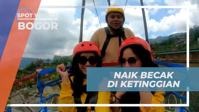 Memacu Adrenalin Naik Becak di Ketinggian, Bogor