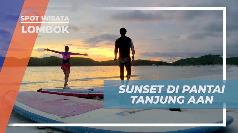 Menikmati Keindahan Panorama Sunset di Pantai Tanjung Aan Lombok
