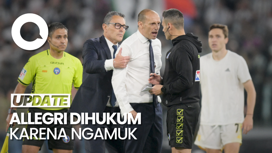 Momen Allegri Ngamuk di Final Coppa Italia Berujung Kena Hukuman