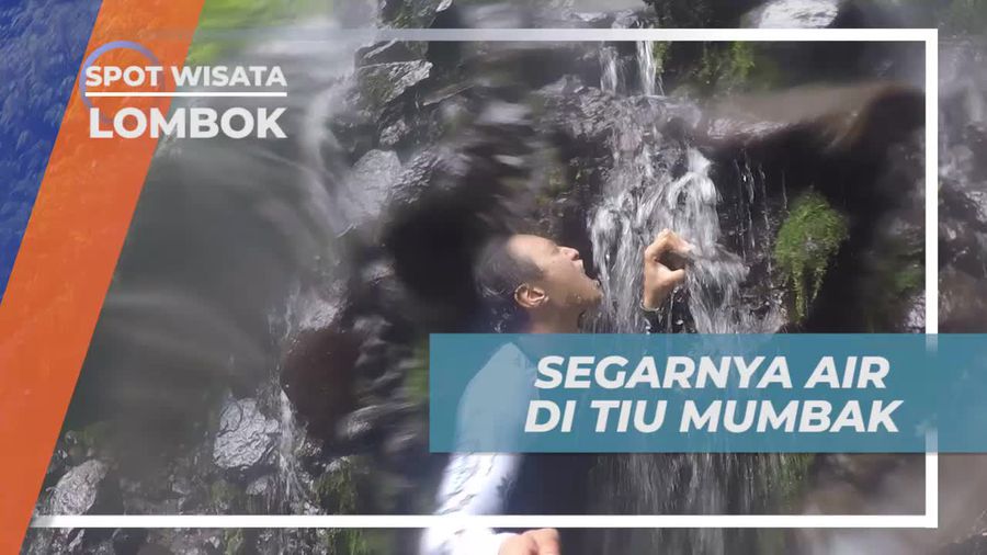 Seru-seruan Berenang di Air Terjun Tiu Mumbak Lombok