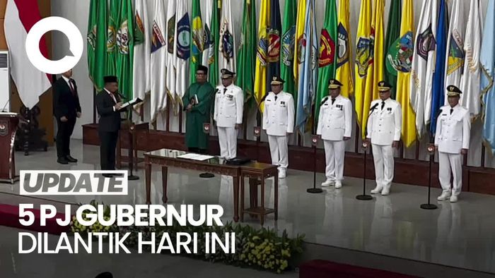 Mendagri Lantik 5 Pj Gubernur Hari Ini: Sulsel hingga Banten