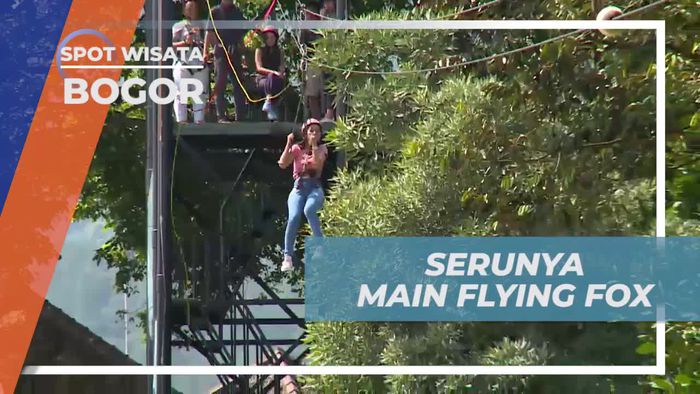 Meluncur Dengan Cepat Bermain Flying Fox di Bogor