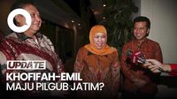 Jelang Rekomendasi di Pilgub Jatim, Khofifah-Emil Tiba di Kediaman Airlangga