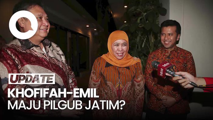 Jelang Rekomendasi di Pilgub Jatim, Khofifah-Emil Tiba di Kediaman Airlangga