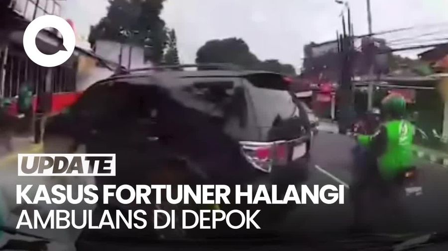 Polisi Kantongi Identitas Pengemudi Fortuner Halangi Ambulans di Depok
