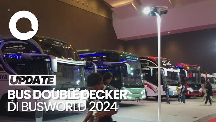 Deretan Bus Double Decker Mejeng di Pameran Busworld 2024