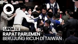 Kericuhan di Parlemen Taiwan, Anggota Dewan Adu Jotos dan Saling Tarik