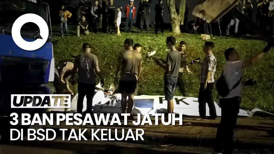 KNKT Ungkap 3 Ban Pesawat yang Jatuh di BSD Belum Keluar