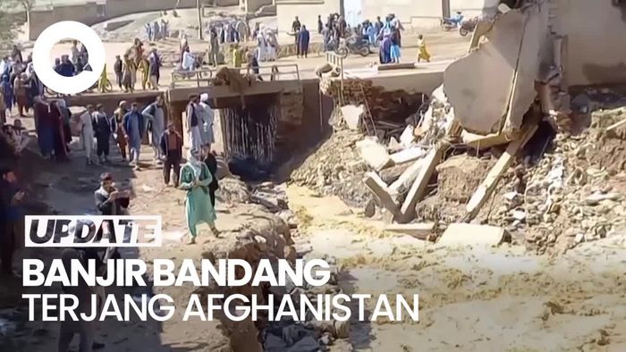Penampakan Banjir Bandang Terjang Afghanistan, 50 Tewas