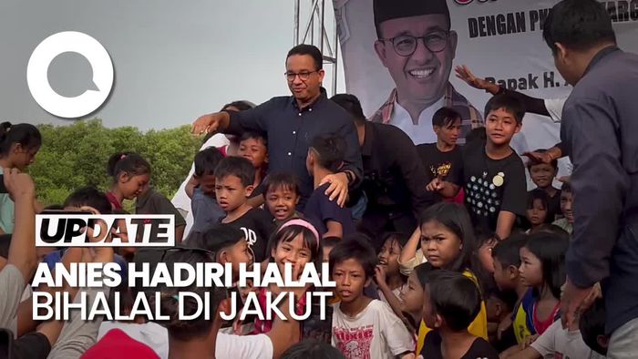 Momen Anies Mampir Kondangan Saat Mau Datangi Halal Bihalal di Jakut