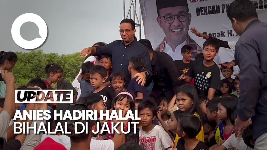 Momen Anies Mampir Kondangan Saat Mau Datangi Halal Bihalal di Jakut