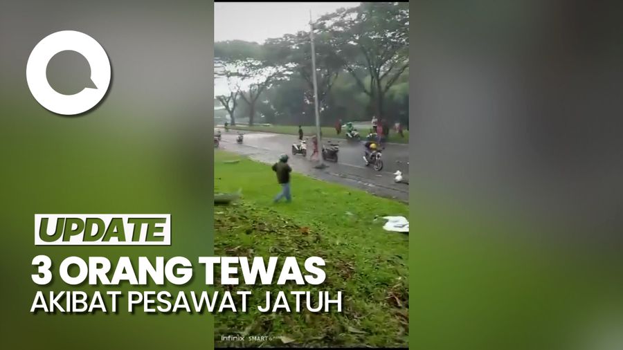 Pesawat Latih Jatuh di BSD: 3 Orang Tewas, 2 di Antaranya Terjebak