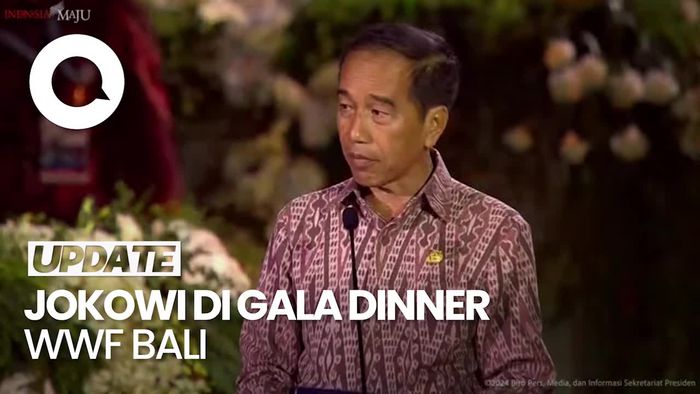Buka Gala Dinner WWF Bali, Jokowi: Semoga Ada Jaminan Air Bersih Bagi Semua