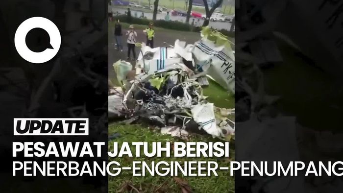 Penjelasan Kemenhub soal Pesawat Jatuh di BSD Tangsel
